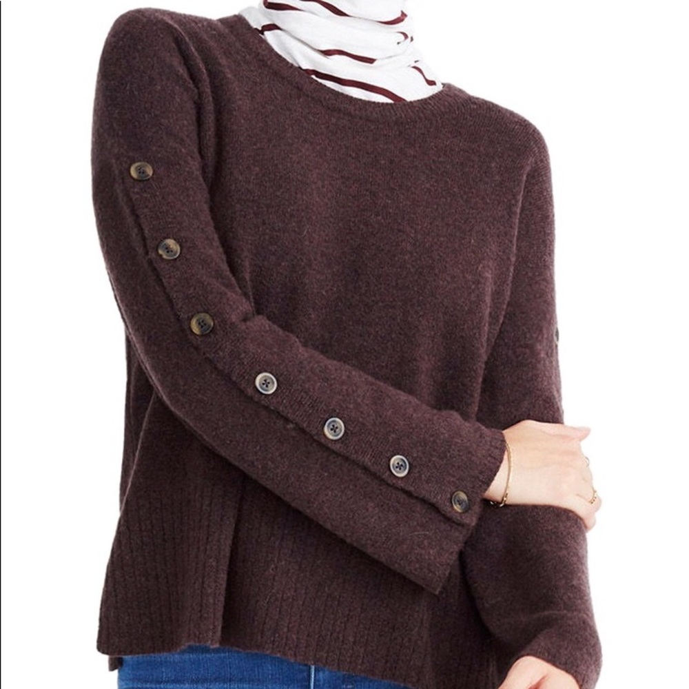Madewell Button Sleeve Pullover